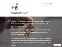 Tablet Screenshot of ambrosialabs.com